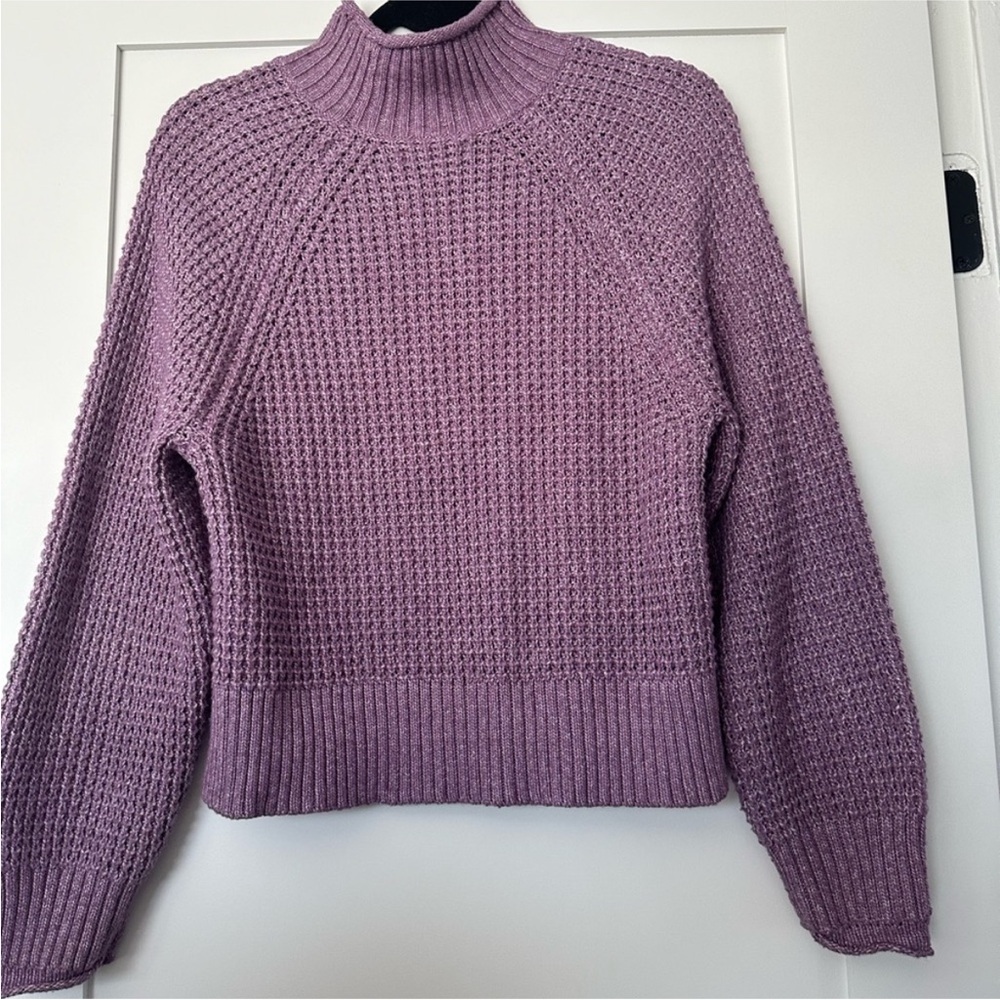 Oversized AE Lavender Mockneck Sweater